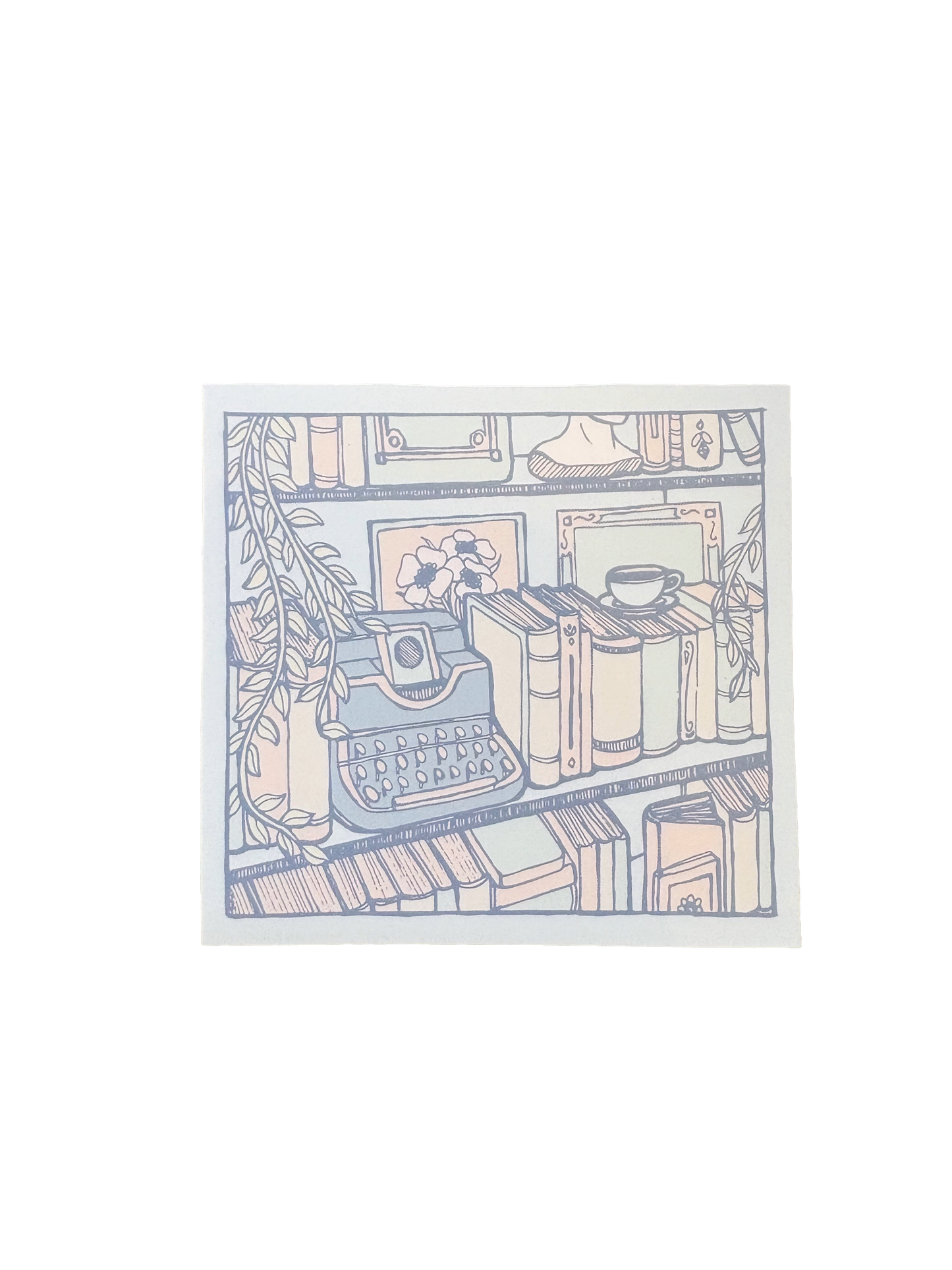 Book nook sticker