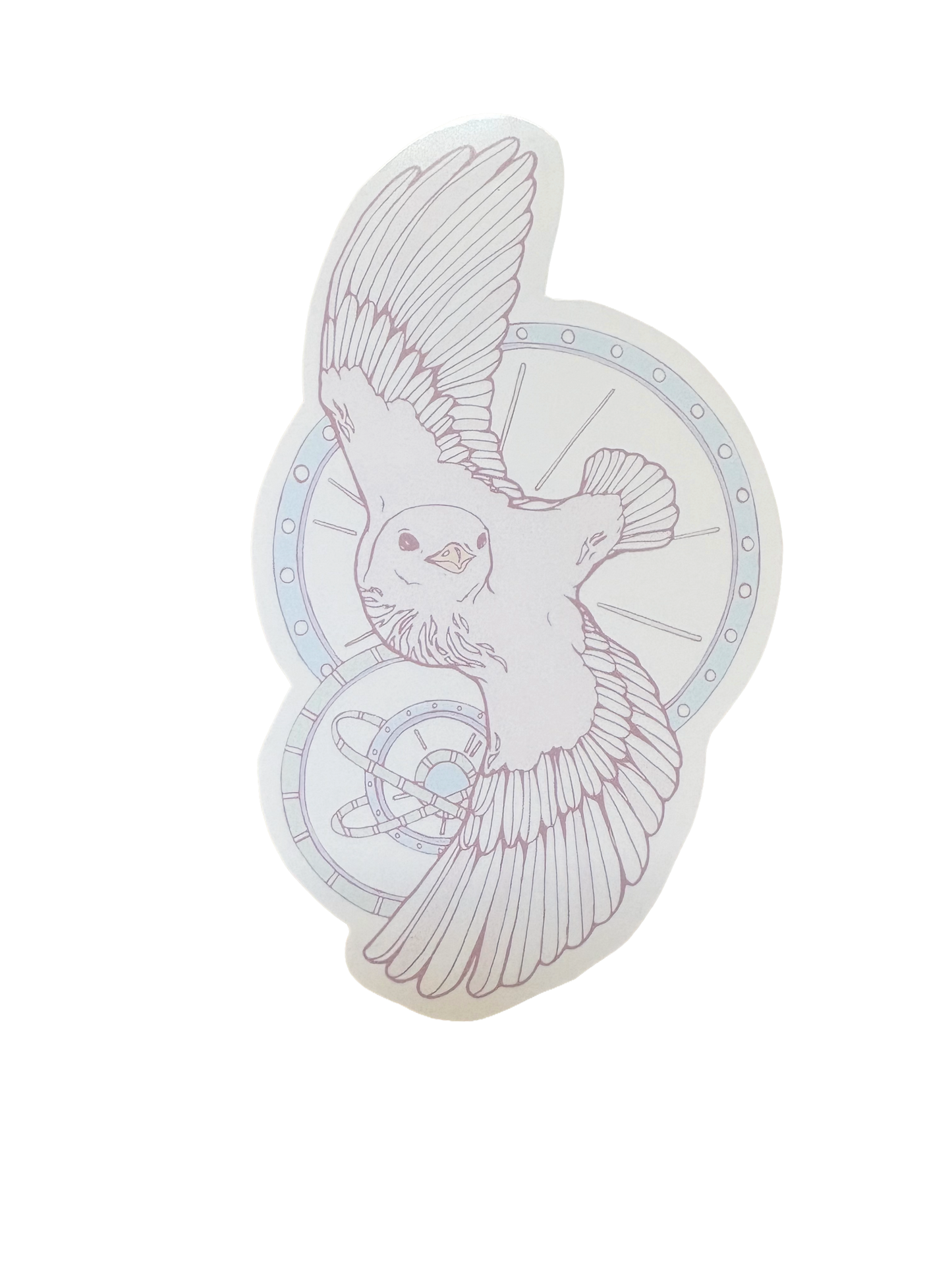 Time flies sticker