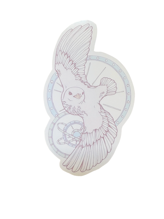 Time flies sticker