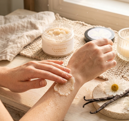 Exfoliating Sugar Scrub - Cashmere Vanilla Scented